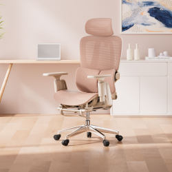 Ergonomic Chair for Home Use, Comfortable for Long Sitting, Girls' Waist-Protecting Computer Chair, Dormitory Gaming Office Pink Gaming Chair