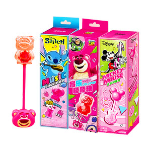 Hamasaki Music Lollipop Net Red Explosive Music Singing Music Sugar Straw Berry Bear Mikou Creative Candy Snacks