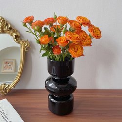 ins Irregular-Shaped Stained Glass Vase for Fresh Flowers, Flower Arrangement Vase, Restaurant Decoration Ornament, Unique Flower Vessel