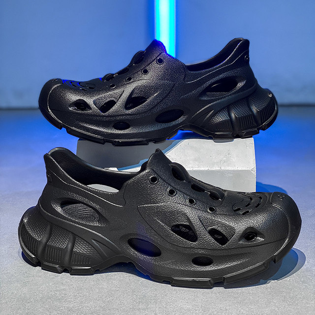 Waterproof Crocs Men's 2024 New Summer Outerwear Anti-Slip Anti-odor ...