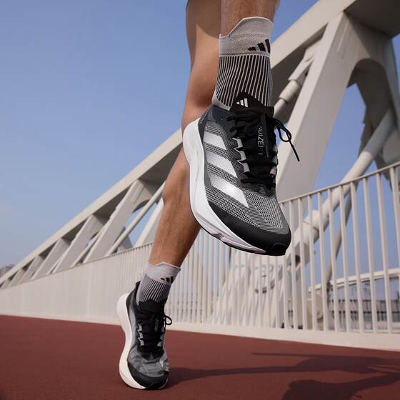 
Adidas Adizero Boston 12 fiberglass pillar wear-resistant cushioning marathon sports running shoes