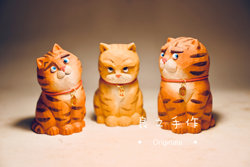 Fat and Cute~ Adorable~ Slightly Annoying~ Handmade Wood Carving Computer Desk Ornament Birthday Gift Healing Style for Boyfriend