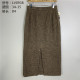Vintage Japanese retro high waist A-line hip skirt literary retro plaid Japanese royal sister style autumn and winter middle skirt