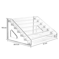 Display Stand Badge Holder Desktop Multi-Layer Storage Box Anime Merchandise Color Card Figure Storage Rack