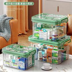 German Quality Multi-Layer Medicine Box for Home Use, Large-Capacity Medicine Storage Box, Transparent First Aid Medicine Box