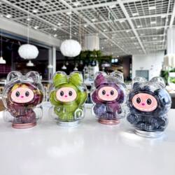 Cartoon-Shaped Food Storage Jars, Candy Snacks, Dried Fruit Jars, Labubu Bottles, Star Wishing Bottles, Kitchen Storage Jars