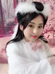 Phụ kiện trang phục cổ xưa, phụ kiện lông thú, phụ kiện tóc cáo trắng, dải lông vũ, mũ cổ tích Hanfu, cô gái rồng nhỏ, mũ cổ tích Chang'e Đồ chơi đuôi cáo