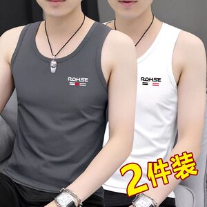 
Summer men's pure cotton vest American casual fitness sports vest sleeveless T-shirt loose and versatile outside sweatshirt
