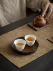 Nồi hợp kim thiếc dệt thủ công nguyên chất phong cách Trung Hoa với bàn trà khô, khay nhỏ, khay đựng nước, khay trà, đệm lót nồi, phụ kiện bộ ấm trà