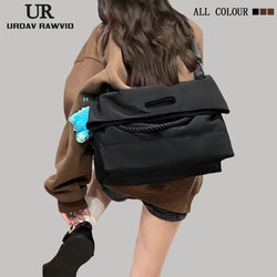 Urdav Rawvio Women's Bag 2025 New Large-Capacity Tote Shoulder Canvas Commuter Crossbody Tote Bag Trendy