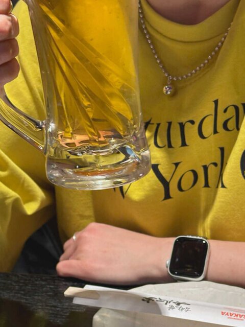 Unique SEI summer street versatile simple letter pattern printed yellow loose short-sleeved T-shirt top
