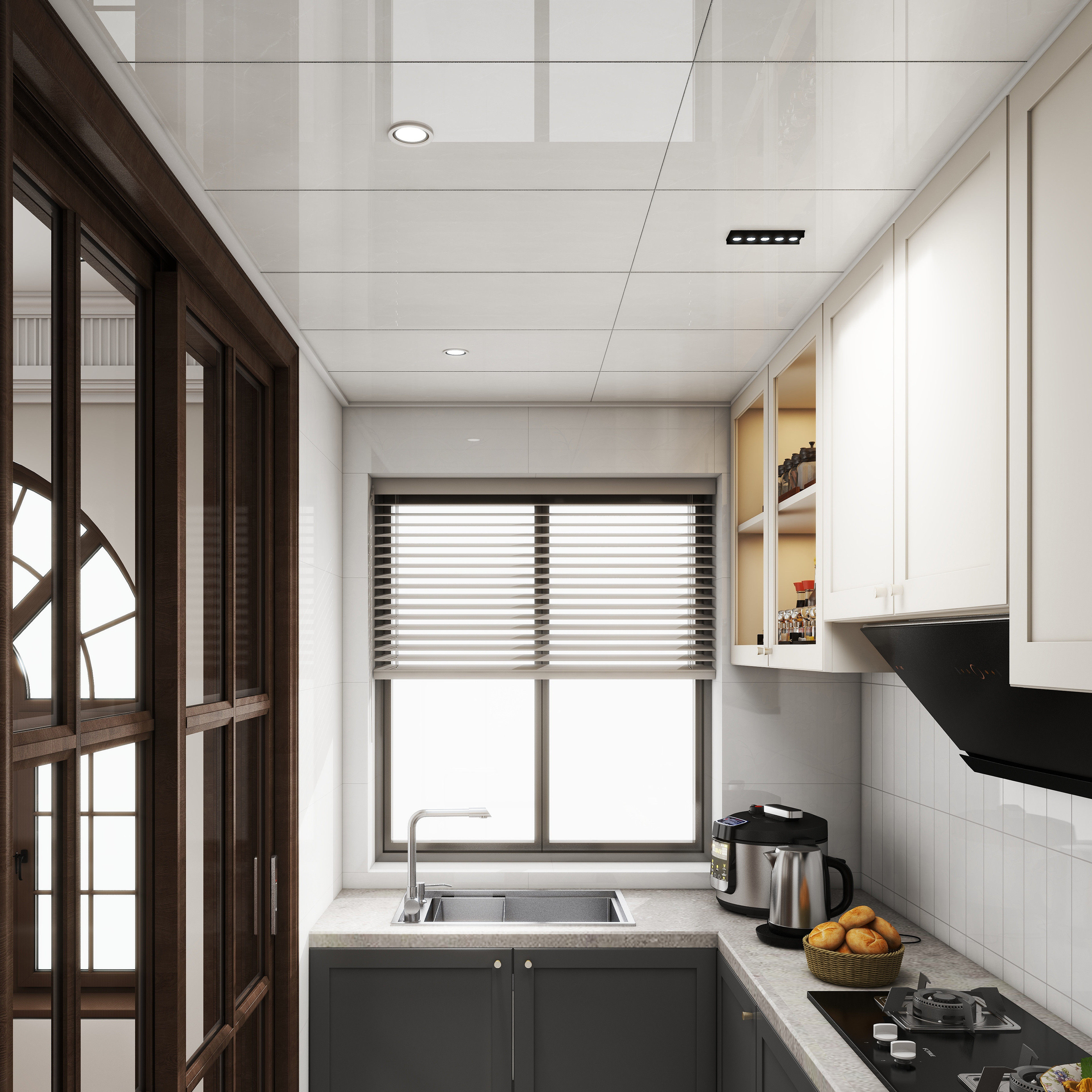 400*800 통합 정지 천장 알루미늄 거싯 천장 주방 욕실 침실 통합 정지 천장 알루미늄 거싯 플레이트-