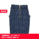BALMAIN Balmain women's classic logo zipper skirt short skirt women's spring and summer XY limited