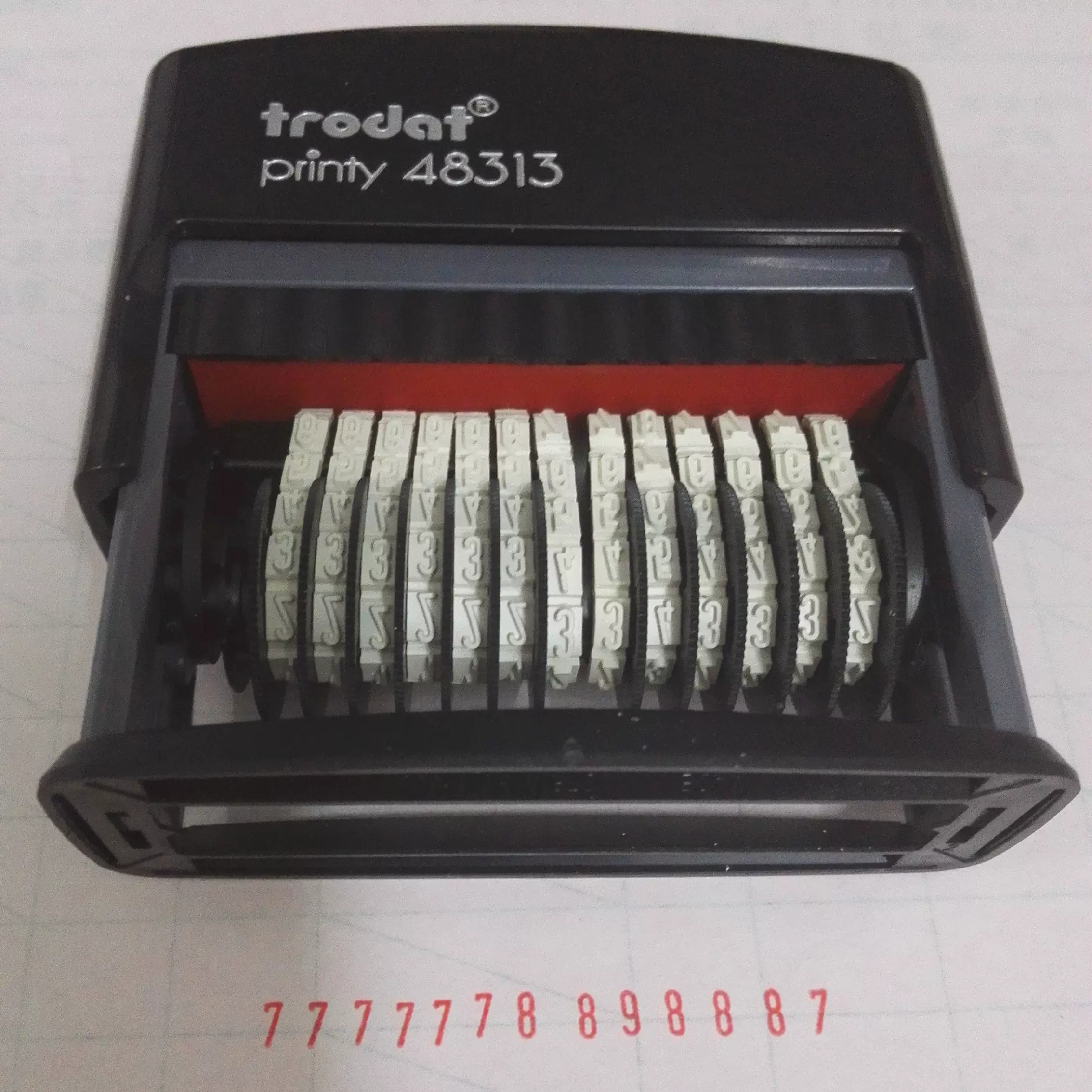 数字印章0-9可调转动号码字母订做英文生产日期组合滚轮