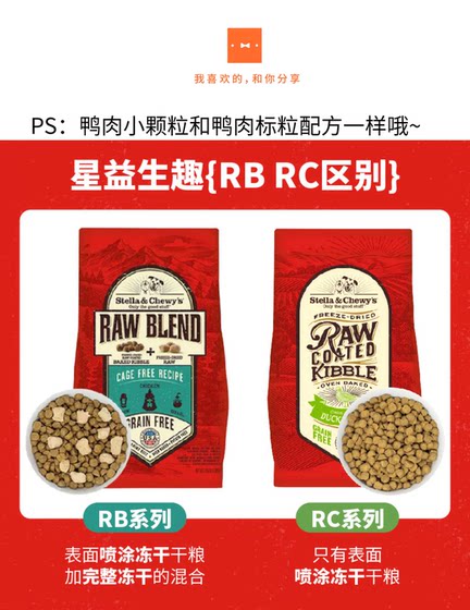 
SC dog food pet low-temperature baked food Star Yishengqu rc coated duck meat low-fat imported small grain food