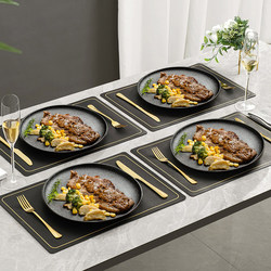 Steak Dinner Plate, Western-Style Cutlery, Steak Home Plate, Ceramic Steak Plate, Western-Style Cutlery Set, Complete Set