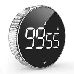 Self-Discipline Rotating Timer Magnetic Led Silent Timer Kitchen Countdown Beauty Exercise Reminder
