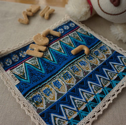 Zakka Pastoral Mediterranean Southeast Asian Bohemian Ethnic Style Cotton and Linen Placemats Coasters Computer Mats