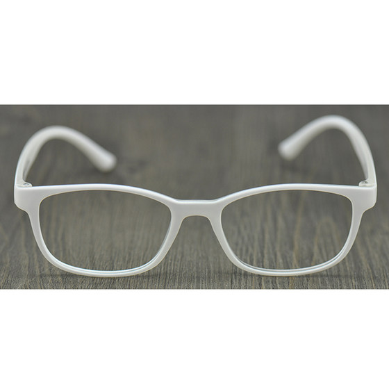 Korean version of TR90 ultra -light box glasses rack white myopia glasses frame men's wide face super elastic female round face
