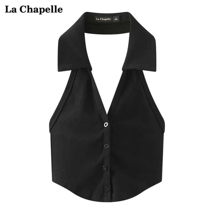 La Chapeelle летний новый топ с открытой спиной, глубокий V-образный вырез, сексуальная жилетка, горячая девочка, чистое желание, camisa девочка