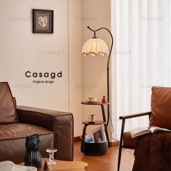 Medieval-Style Floor Lamp Next to the Sofa in the Living Room, French Retro Bedroom Bedside Lamp, 2025 New Decorative Atmosphere Lamp