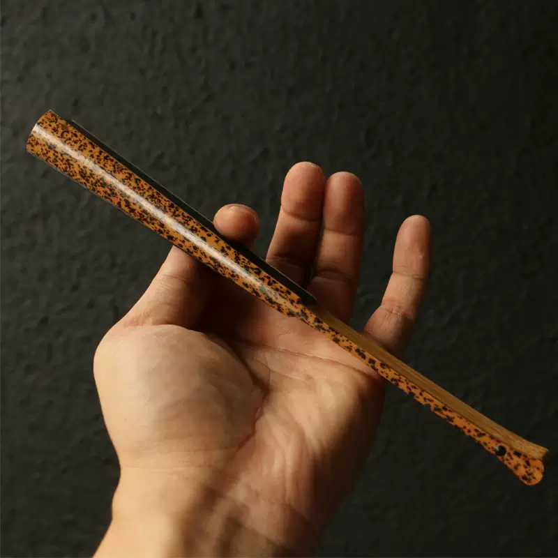 龟甲竹茶则】精选几十年天然老料纯手工精工镜面打磨茶道茶则竹