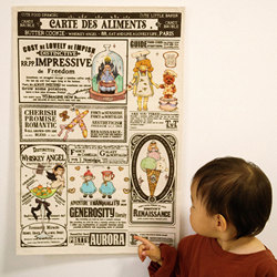 Original Illustration Picture Book Style Retro Cute Yellow Cotton and Linen Tablecloth Hanging Cloth Healing Style Photo Prop Surprise Gift