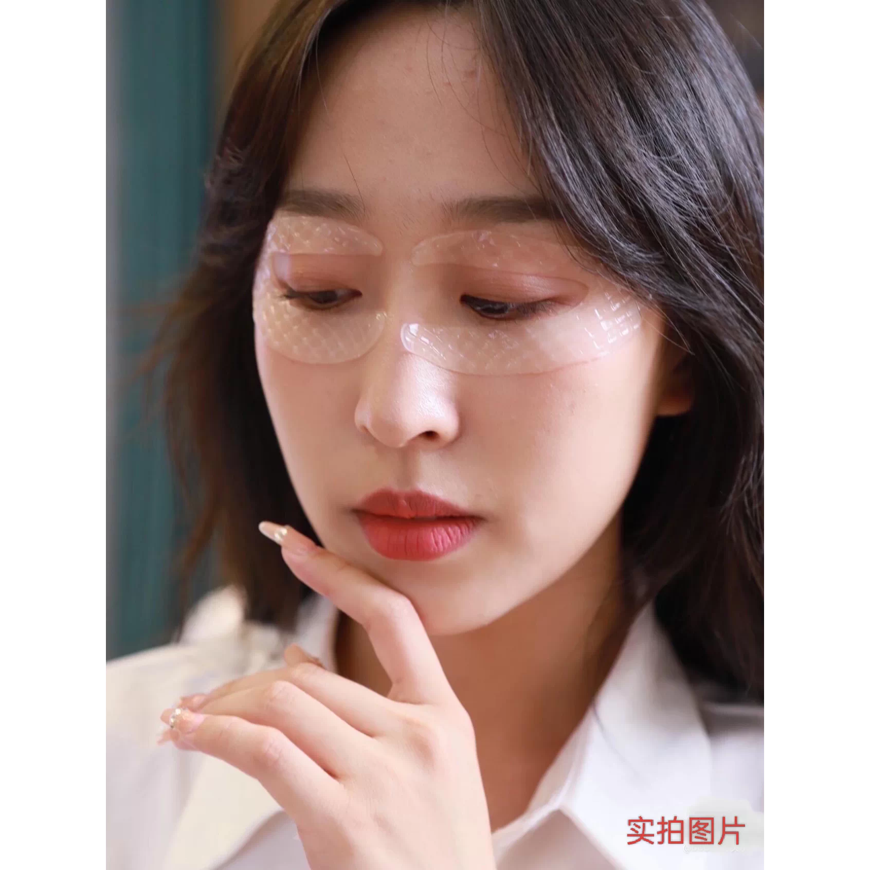 可贝尔水晶眼贴膜去淡化黑眼圈细纹眼袋提拉抗皱胶原蛋白眼膜正品