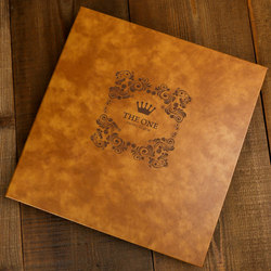 Leather-Covered Self-Adhesive DIY Photo Album, Commemorative Album, Photo Album for Couples, Polaroid Handmade Album