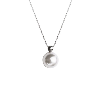 
999 Sterling Silver Round Pearl Necklace Shi Jia Qiangguang