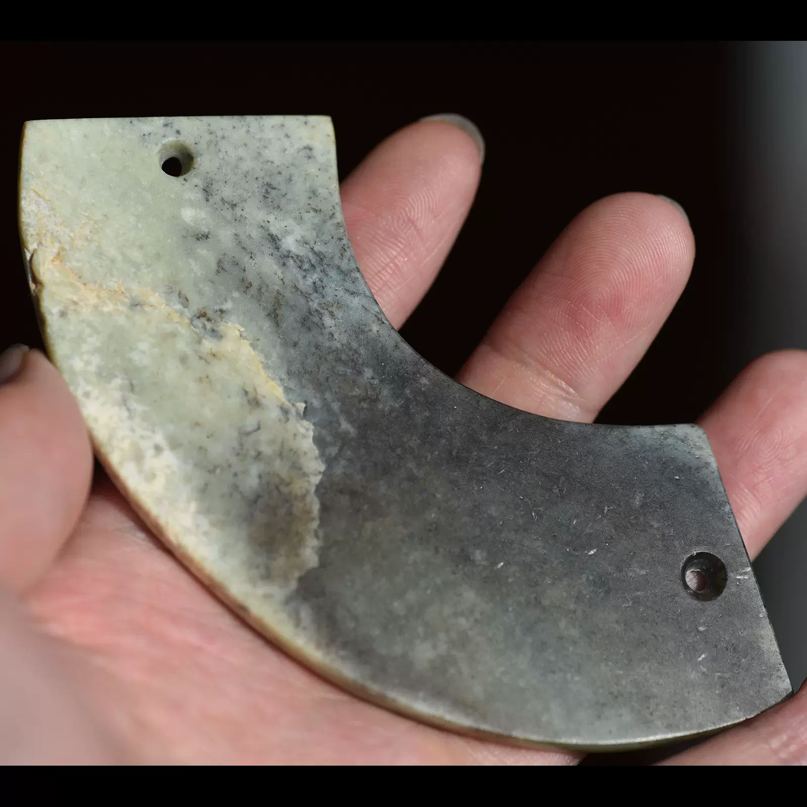 旧蔵時代物文房具　文鎮万年の歳月が育んだ 魂の結晶高古玉 天然玉石　レア本物保証 老玉古玉高古玉新石器时代晚期齐家文化青玉玉