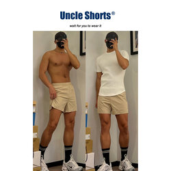 Sports student's high-end khaki quick-drying three-quarter shorts