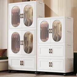 Storage Cabinet for Baby Clothes, No-Installation Children's Wardrobe, Thickened Baby Storage Cabinet, Household Snack Organizer