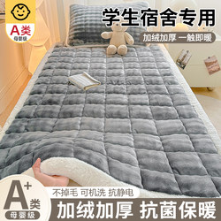 College Student Milk Velvet Mattress Soft Pad Dormitory Single Mattress Thickened Mattress Pad Rabbit Fur Plush Warm Bed Mattress Pad