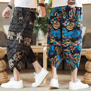 Thai Elephant Pants Men's Chinese Wind Driven Pot Type Thai Thai Thai Thai Thai Thai -style Burmese Dai radish pants shorts