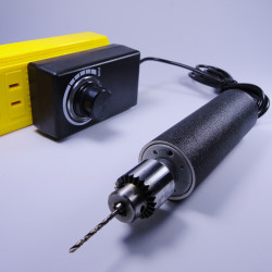 Multifunctional Electric Grinder DIY Mini Electric Drill for Handmade Model Leather Goods Low-Speed Grinding, Cutting, Carving and Polishing