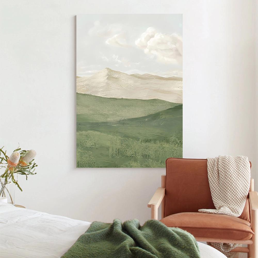 想放空就买这幅」淡蓝色玄关小众艺术画简约客厅背景墙装饰画, image size:1000x1000