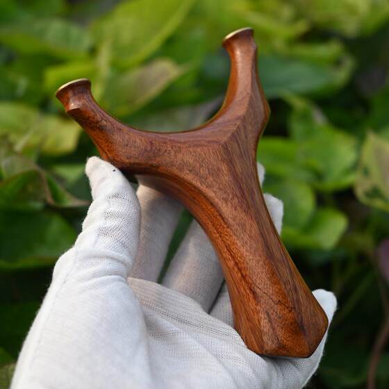 
Dagonmen Desert Ironwood Slingshot 90 Extra Large Solid Wood Flat Leather Outdoor Purely Handmade Recurve Precision Slingshot Fork