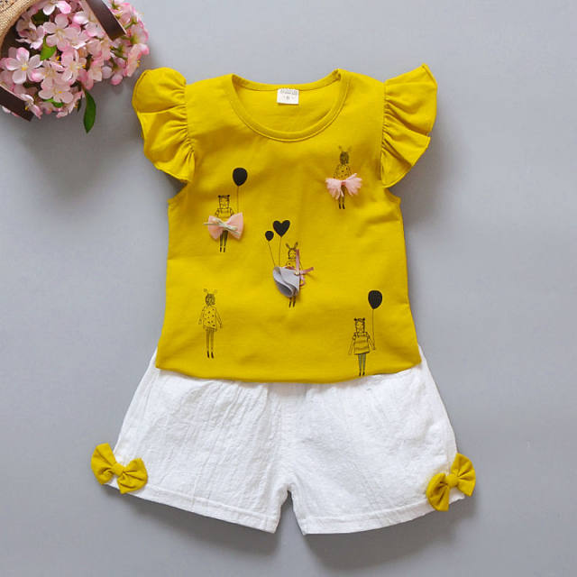 Baby girl suit summer new style 2024 Korean version girl two-piece set ...