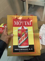 53% Alcohol 500ml*2 Bottles Combo Pack Guizhou Maotai Original Gift Bag High-End Gift Packaging Bag