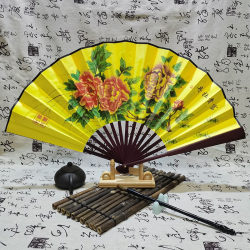 Fan factory 8-inch 10-inch fan advertising fan Chinese style men's folding portable fan promotional fan ancient style folding fan