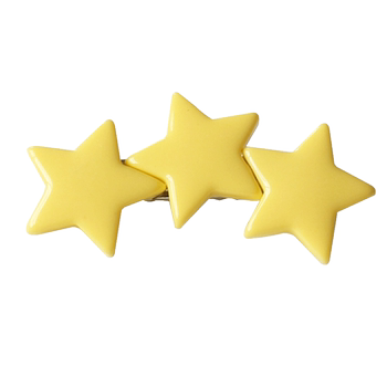 Kawano yellow star hair clip bangs clip