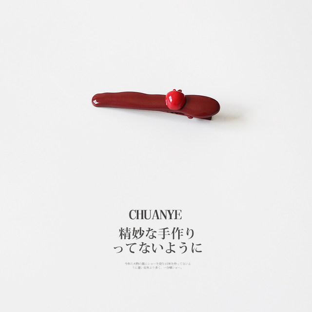 Kawano Korean Encore Red Apple Hairpin Women's New Cute Design Bangle Clip Frontal Side Hair Accessories