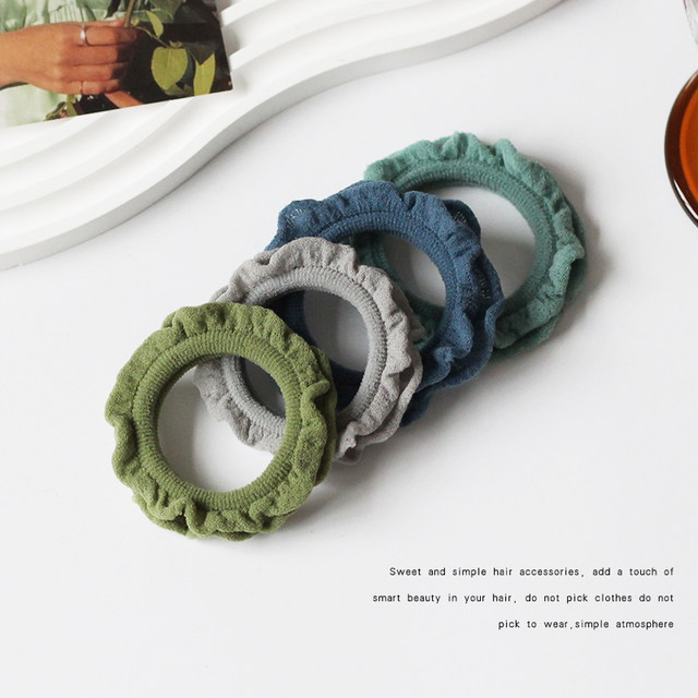 Kawano soft hair circle without seams Internet celebrity temperament does not hurt hair bun hair rope tied with ponytail rubber band tied with hair