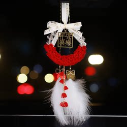Car Pendant Goddess Style Rearview Mirror Hanging Ornament Flocking Craft Car Hanging Accessory 2025 New Car Interior Decoration