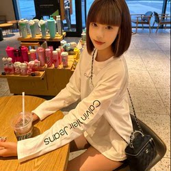 [Ck Us Version Authentic] Long-Sleeved T-Shirt with Printed Letters, Round Neck, Unisex, Autumn, Loose Fit, Mid-Length, Pure Cotton