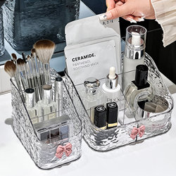 Cosmetic Storage Box Desktop Dressing Table Lipstick Skin Care Products High-End Acrylic Brush Large-Capacity Storage Rack