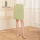 Famous teacher's skirt women's new spring asymmetric slit skirt pencil skirt OL professional natural waist