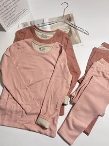 
Warm Ginger Down Silk Round Neck Women's Comfortable Moisturizing Warm Underwear Winter Couple Thickened Autumn Clothes and Autumn Pants Set