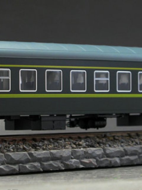 Train Heroine Model Tianchao N27 25g with Lights, Hard Seat, Hard Sleeper, Camping, Dining Car Yz Yw Postal